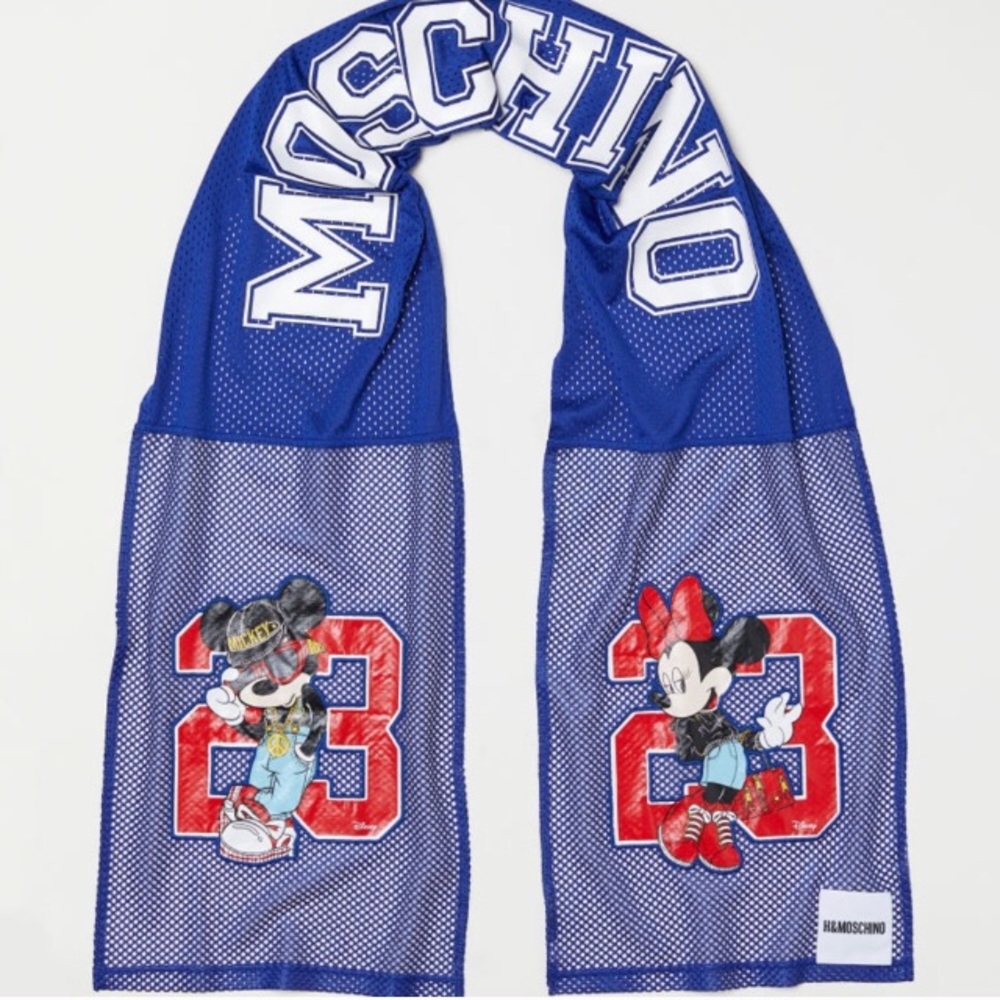Moschino Scarf Mickey Mouse Minnie NWT